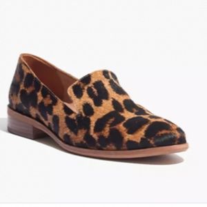 Madewell Orson Loafer in Calf Hair Leopard NEW
